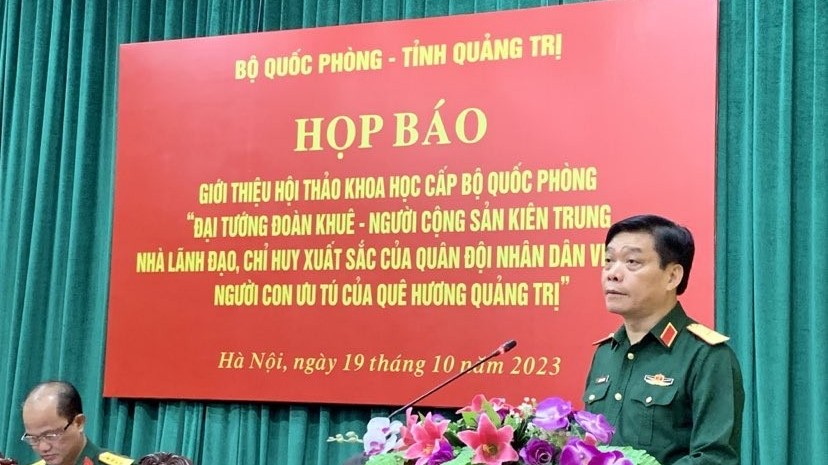 Họp báo giới thiệu hội thảo khoa học nhân kỷ niệm 100 năm Ngày sinh Đại tướng Đoàn Khuê