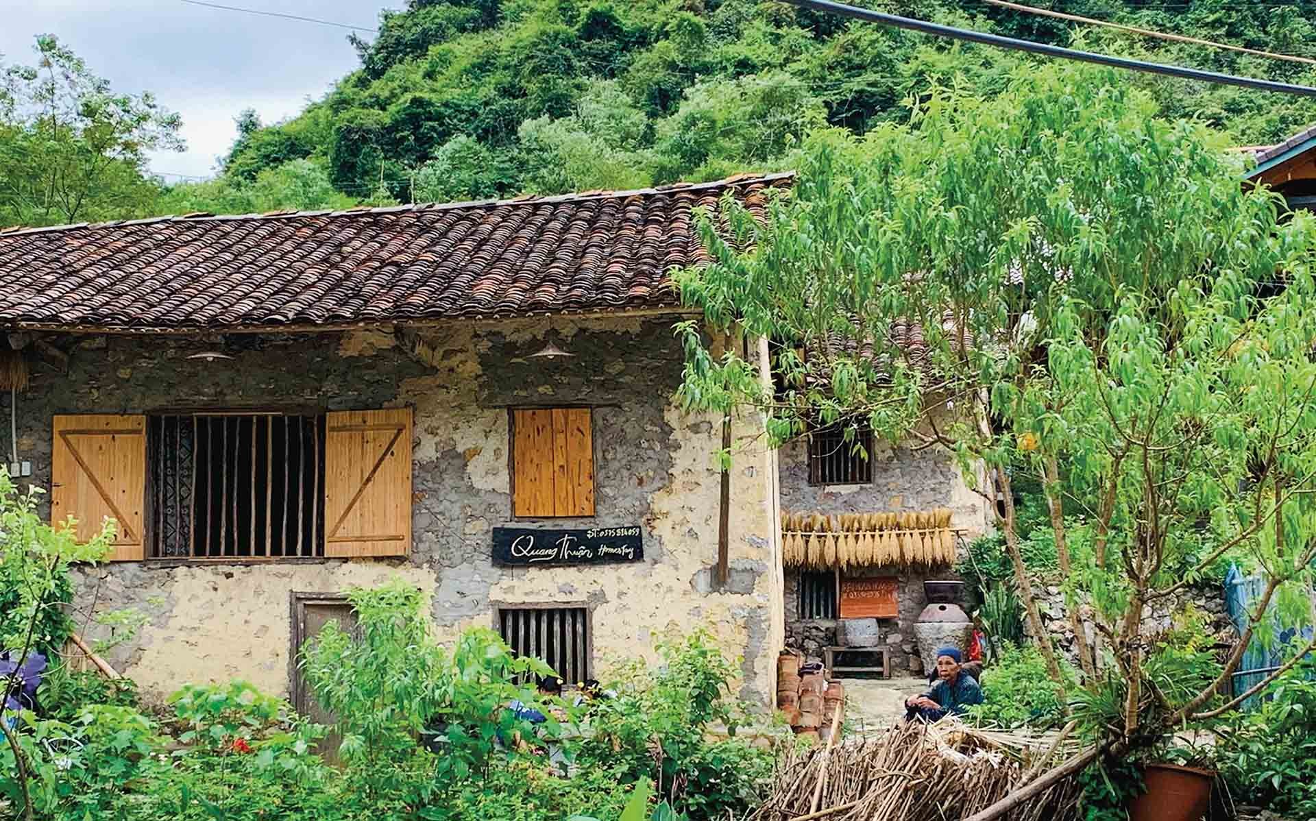 Cảnh bình yên ở làng đá cổ Khuổi Ky. (Ảnh: Hà Anh) Cảnh bình yên ở làng đá cổ Khuổi Ky. (Ảnh: Hà Anh)