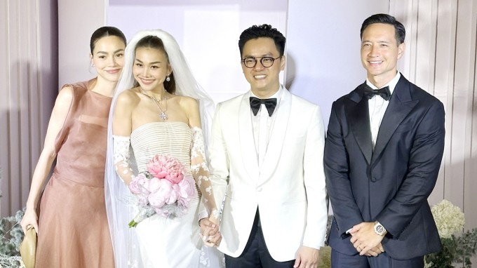 Hồ Ngọc Hà, Kim Lý dự đám cưới siêu mẫu Thanh Hằng