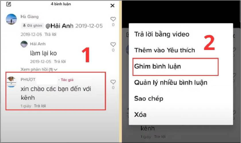 Ghim bình luận trên TikTok đơn giản và nhanh chóng nhất