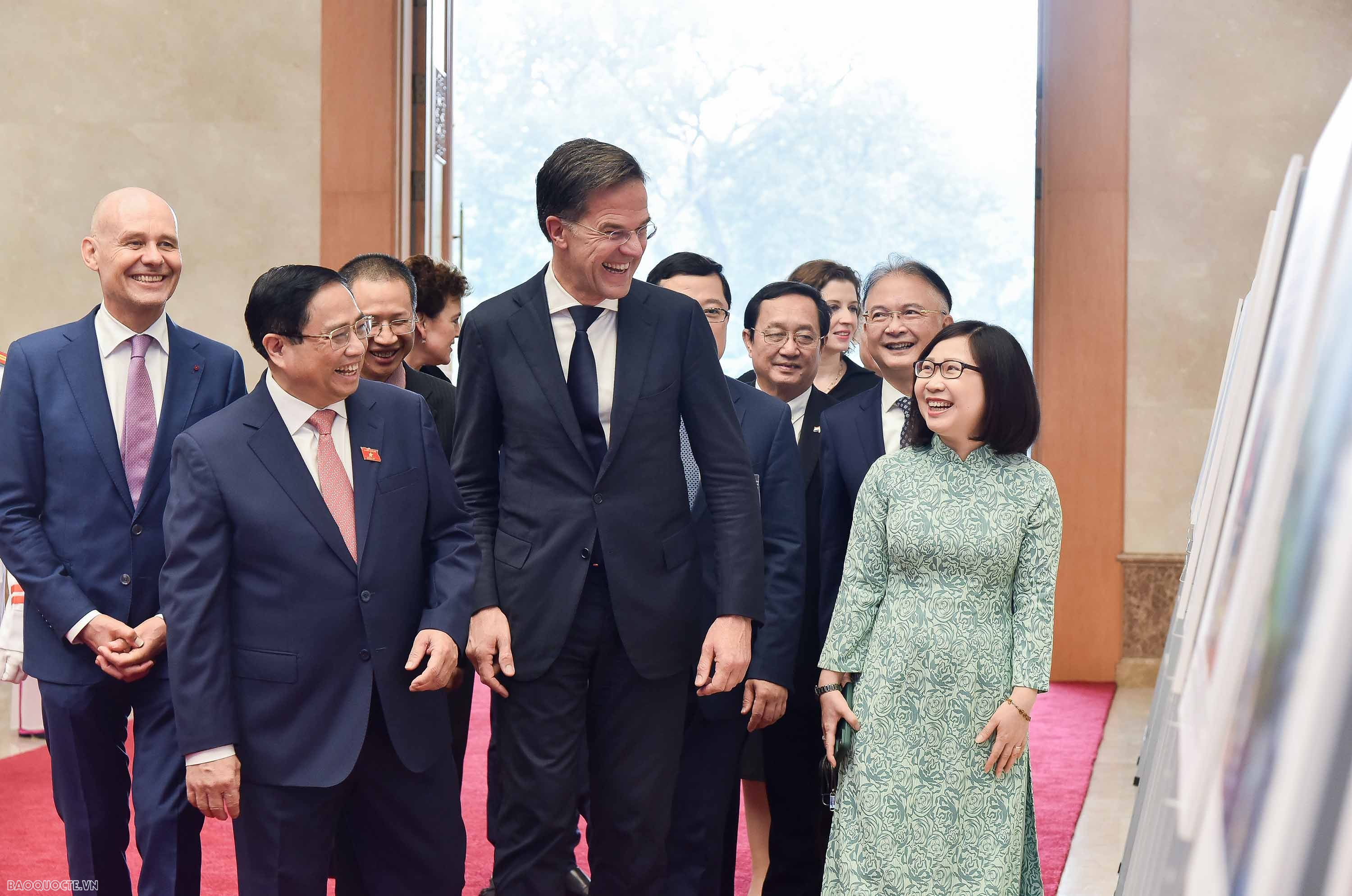 Thủ tướng Phạm Minh Chính chủ trì lễ đón chính thức Thủ tướng Hà Lan Mark Rutte