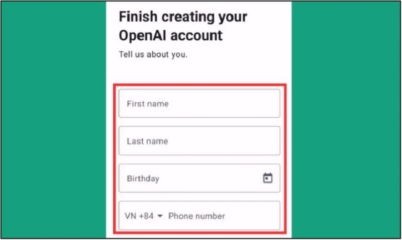Tạo tài khoản ChatGPT miễn phí bằng số điện thoại Việt Nam Tạo tài khoản ChatGPT miễn phí bằng số điện thoại Việt Nam