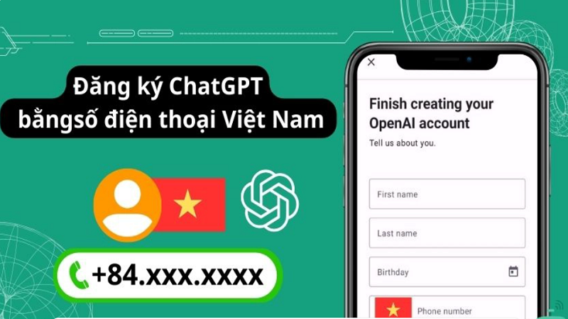 Tạo tài khoản ChatGPT miễn phí bằng số điện thoại Việt Nam Tạo tài khoản ChatGPT miễn phí bằng số điện thoại Việt Nam