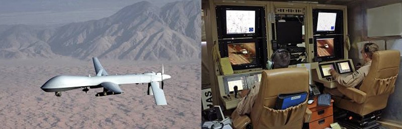 Máy bay không người lái MQ-1 Predator và trung tâm điều khiển