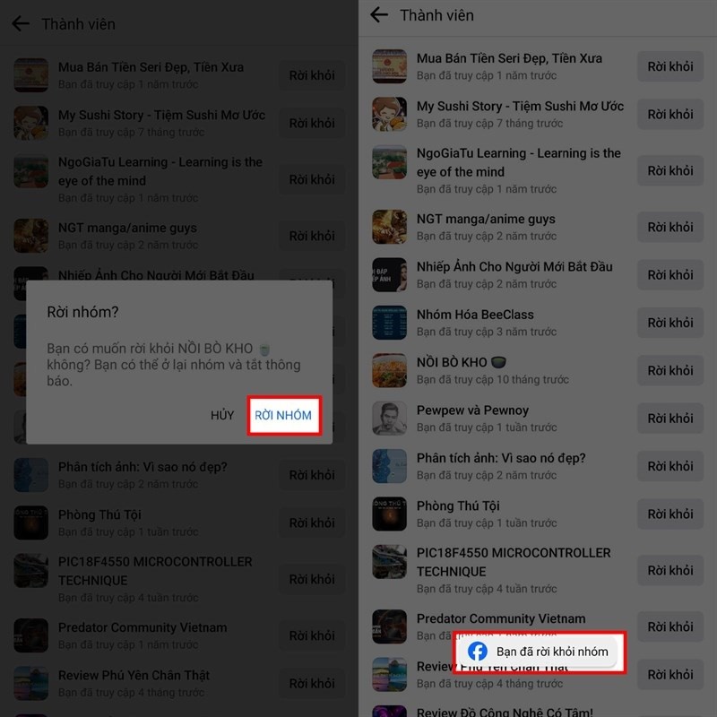Rời nhiều nhóm trên Facebook cùng lúc nhanh chóng, đơn giản nhất Rời nhiều nhóm trên Facebook cùng lúc nhanh chóng, đơn giản nhất