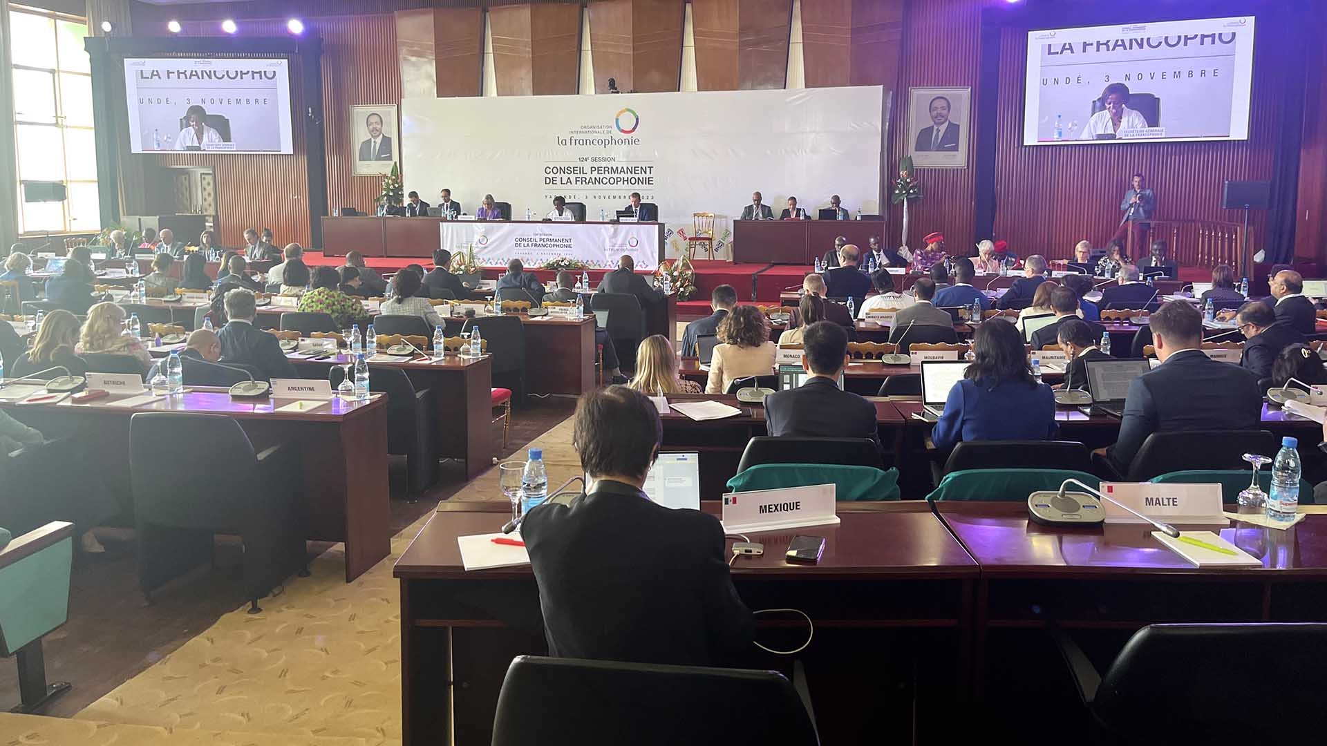 Toàn cảnh Hội nghị Bộ trưởng lần thứ 44 của Tổ chức quốc tế Pháp ngữ (OIF).