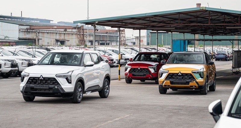 Cận cảnh lô xe Mitsubishi Xforce vừa về Việt Nam, chuẩn bị cho ngày ra mắt