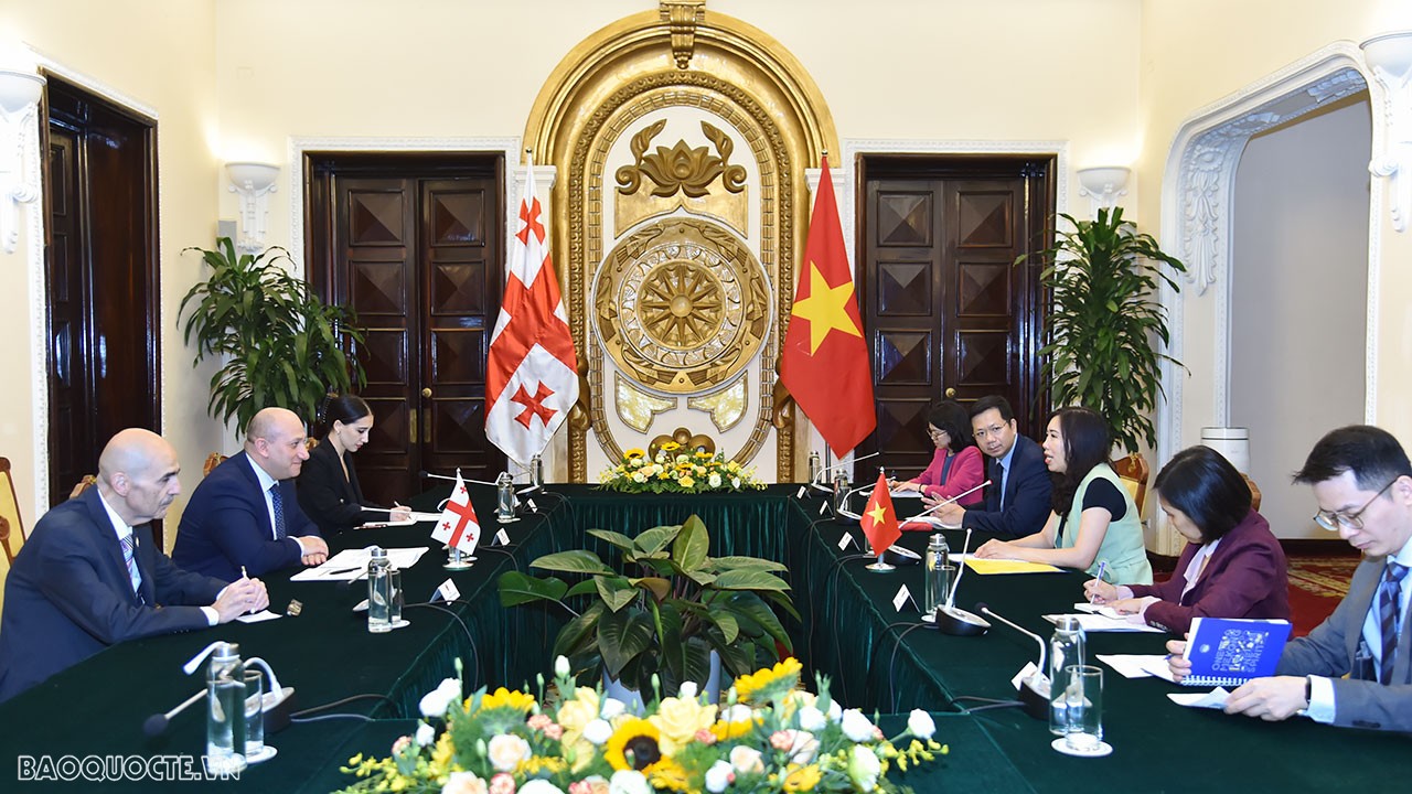 Bộ trưởng Ngoại giao Bùi Thanh Sơn tiếp Thứ trưởng Ngoại giao Grudia Alexander Khvtisiashvili