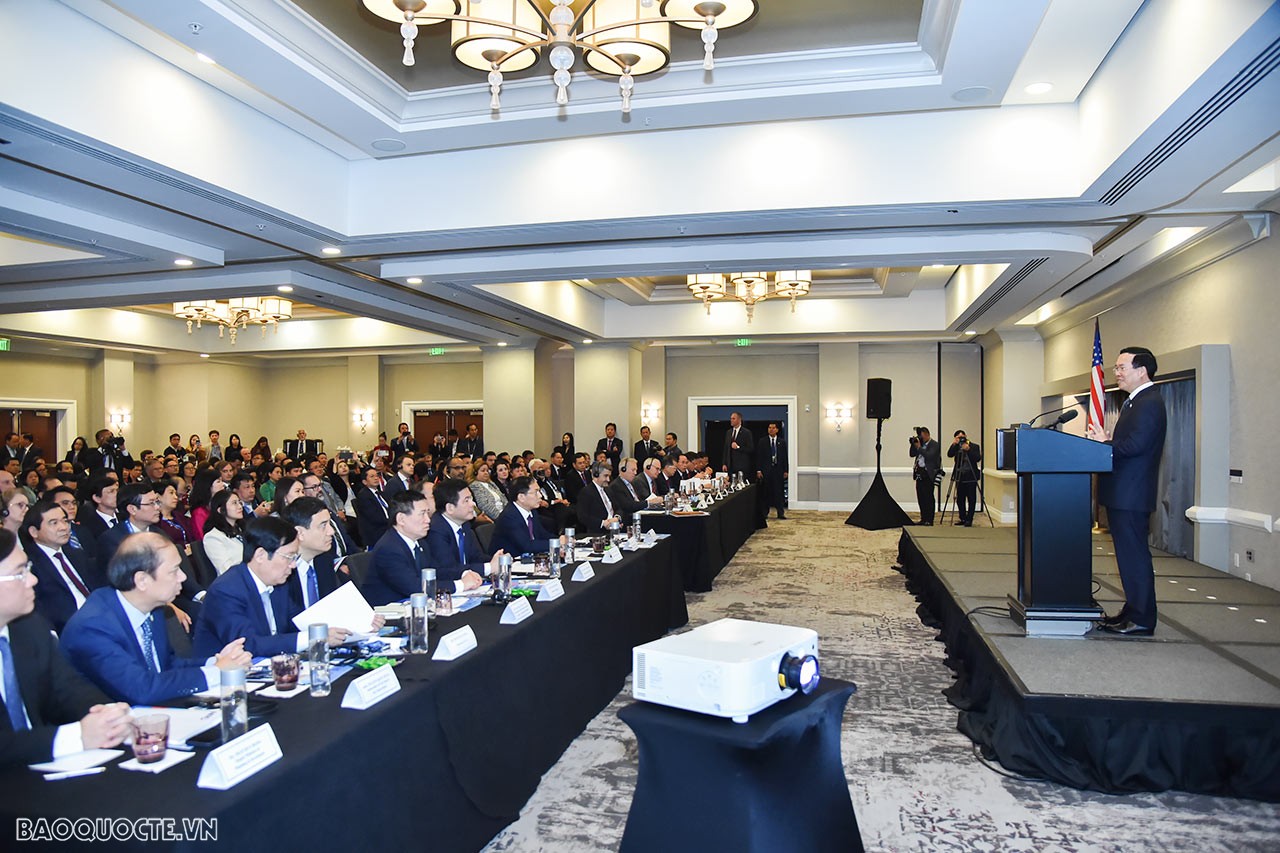 APEC 2023: Chủ tịch nước Võ Văn Thưởng dự Tọa đàm kết nối doanh nghiệp và địa phương Việt Nam-Hoa Kỳ APEC 2023: Chủ tịch nước Võ Văn Thưởng dự Tọa đàm kết nối doanh nghiệp và địa phương Việt Nam-Hoa Kỳ