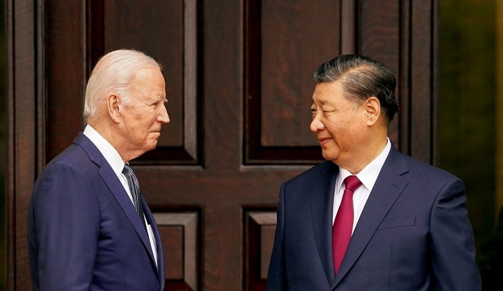 (11.15) Tổng thống Mỹ Joe Biden (trái) và Chủ tịch Trung Quốc Tập Cận Bình trong cuộc gặp ngày 15/11 tại vườn Filoli, bang California, Mỹ. (Nguồn: Reuters) (11.15) Tổng thống Mỹ Joe Biden (trái) và Chủ tịch Trung Quốc Tập Cận Bình trong cuộc gặp ngày 15/11 tại vườn Filoli, bang California, Mỹ. (Nguồn: Reuters)