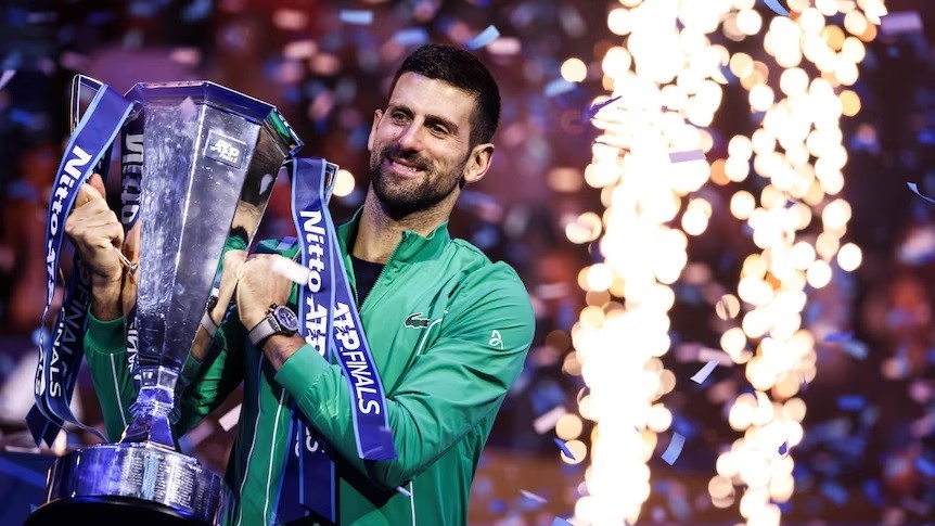 Vô địch ATP Finals 2023, tay vợt Serbia Novak Djokovic trả lời phỏng vấn bằng tiếng Italy Vô địch ATP Finals 2023, tay vợt Serbia Novak Djokovic trả lời phỏng vấn bằng tiếng Italy