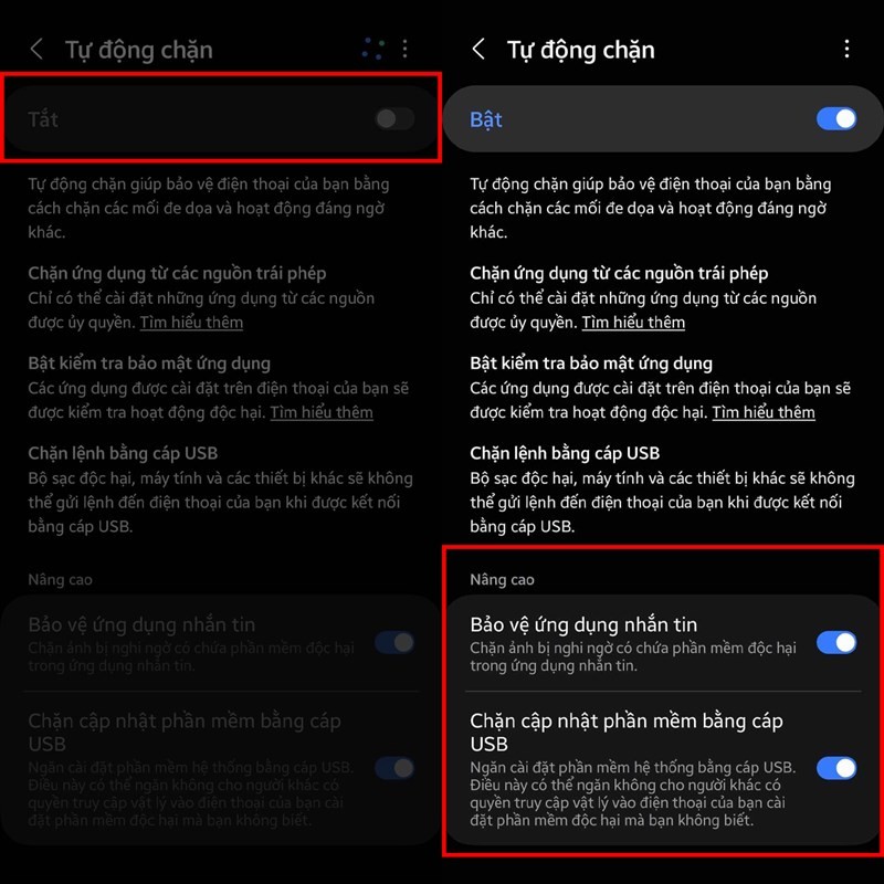 Bật Auto Blocker trên Samsung giúp điện thoại được bảo vệ an toàn hơn Bật Auto Blocker trên Samsung giúp điện thoại được bảo vệ an toàn hơn
