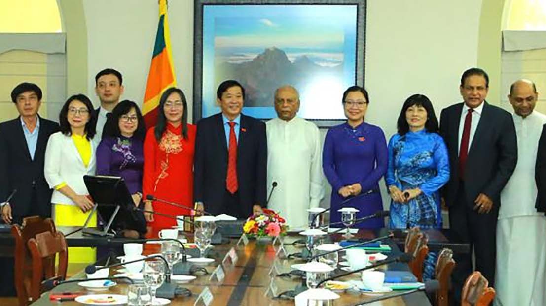 Đoàn công tác Trung ương Đảng và tỉnh Vĩnh Long thăm, làm việc tại Sri Lanka