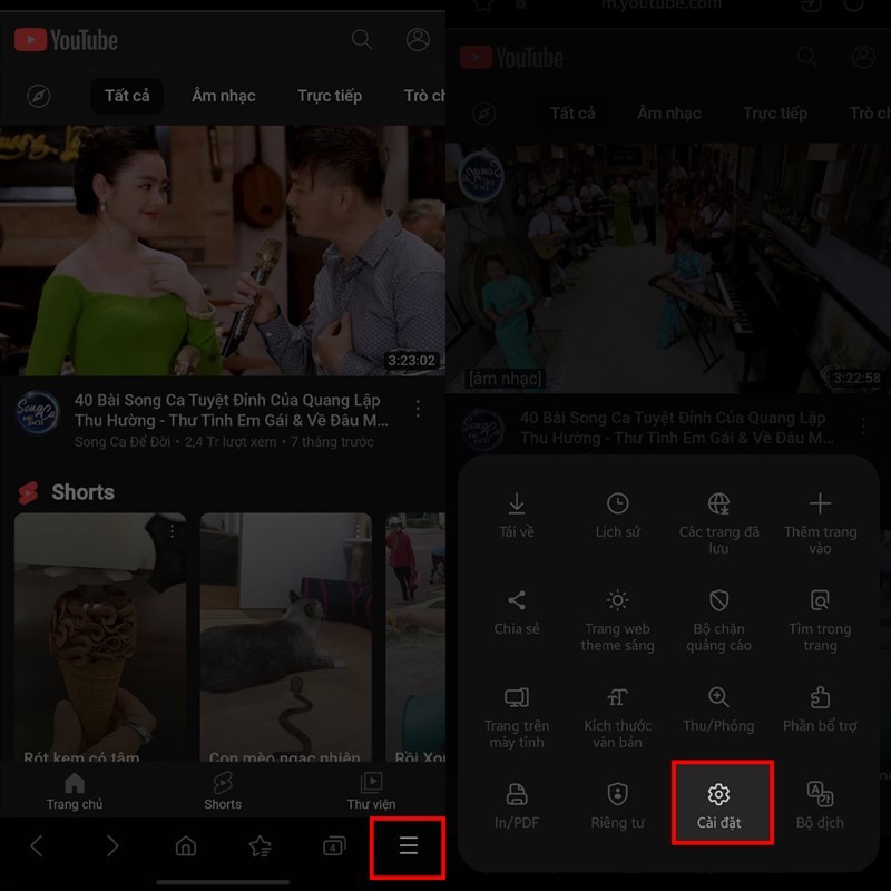 Nghe nhạc trên YouTube tắt màn hình với Samsung Internet siêu tiện lợi Nghe nhạc trên YouTube tắt màn hình với Samsung Internet siêu tiện lợi