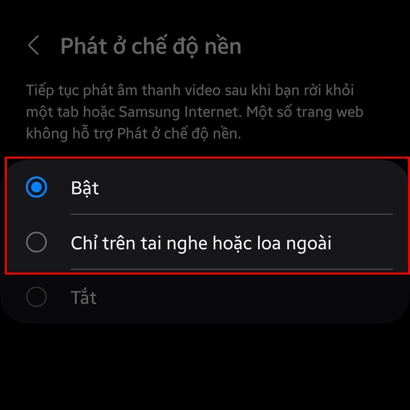 Nghe nhạc trên YouTube tắt màn hình với Samsung Internet siêu tiện lợi Nghe nhạc trên YouTube tắt màn hình với Samsung Internet siêu tiện lợi