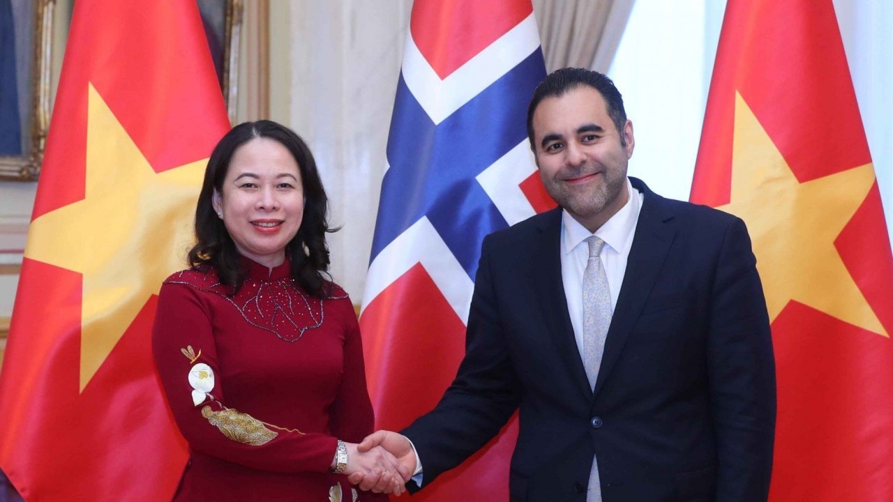 Phó Chủ tịch nước Võ Thị Ánh Xuân hội kiến Chủ tịch Quốc hội Na Uy