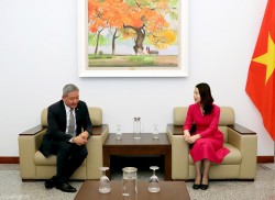 Thứ trưởng Ngoại giao Nguyễn Minh Hằng tiếp Giám đốc khu vực châu Á-Thái Bình Dương của Diễn đàn Kinh tế thế giới