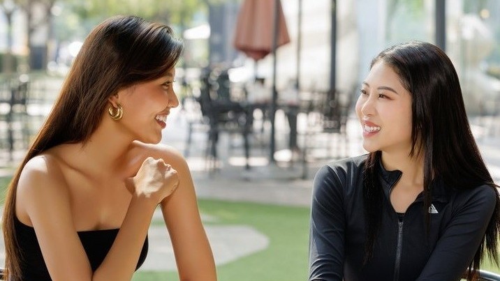 Á hậu Thạch Thu Thảo chia sẻ kinh nghiệm 'chinh chiến' tại đấu trường Miss Earth với Hoa hậu Đỗ Thị Lan Anh