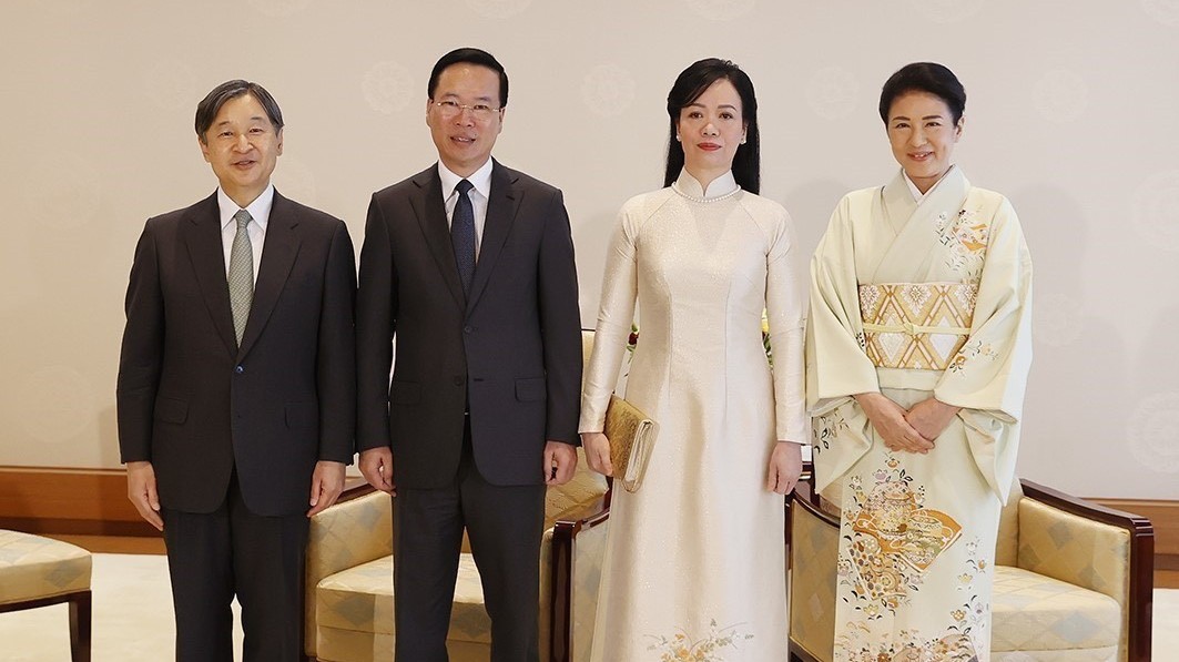 Chủ tịch nước Võ Văn Thưởng và Phu nhân hội kiến Nhà vua và Hoàng hậu Nhật Bản
