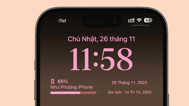 Hướng dẫn xem lịch âm trên màn hình khóa iPhone cực đơn giản