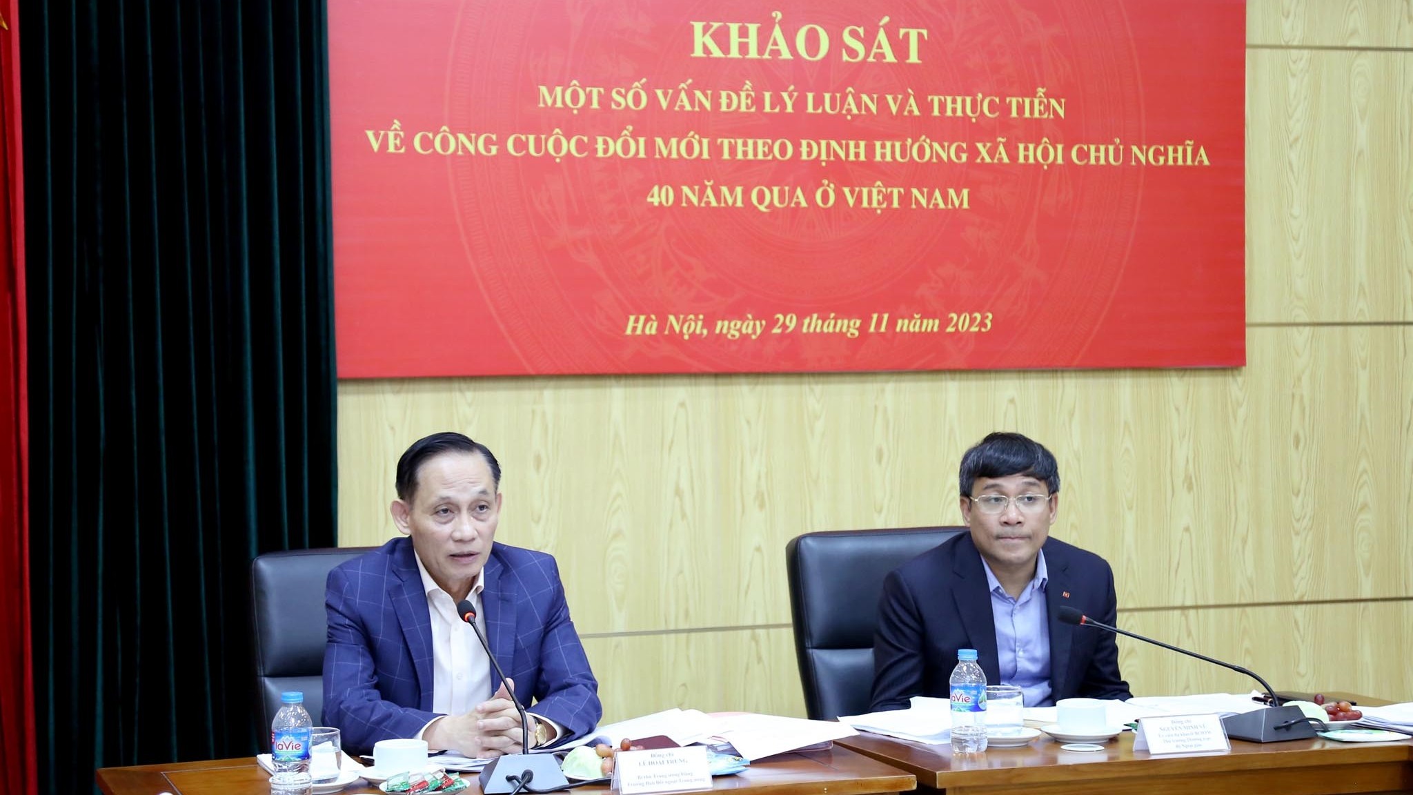 Trưởng Ban Đối ngoại Trung ương làm việc với Bộ Ngoại giao về triển khai công tác tổng kết 40 năm Đổi mới