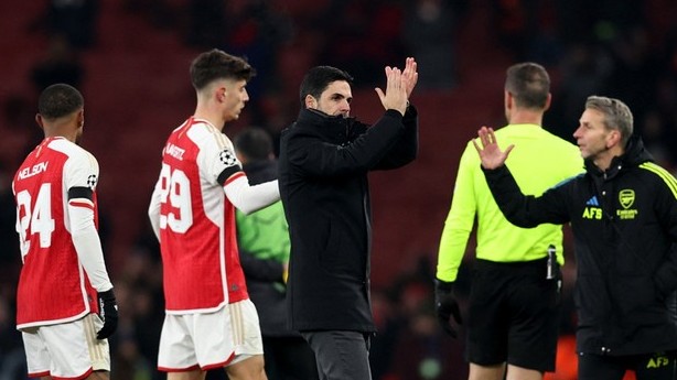 Champions League: Hình ảnh trận đấu Arsenal ghi 6 bàn thắng vào lưới Lens