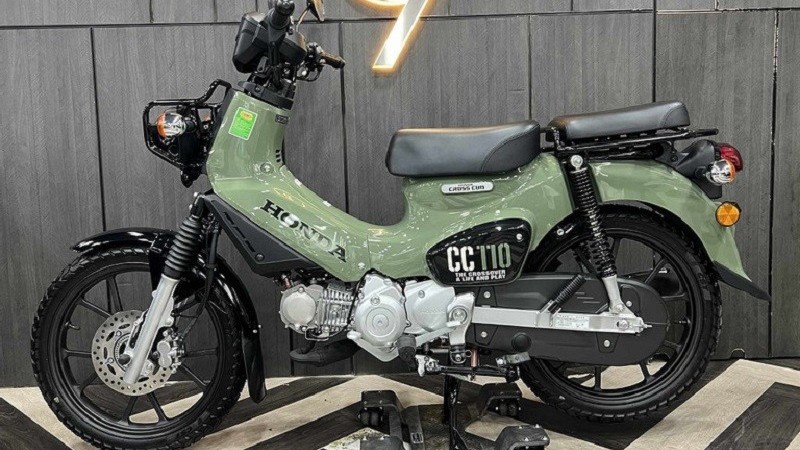 Cận cảnh xe máy tí hon Honda Cross Cub 110 2023 vừa về Việt Nam, giá 81 triệu đồng