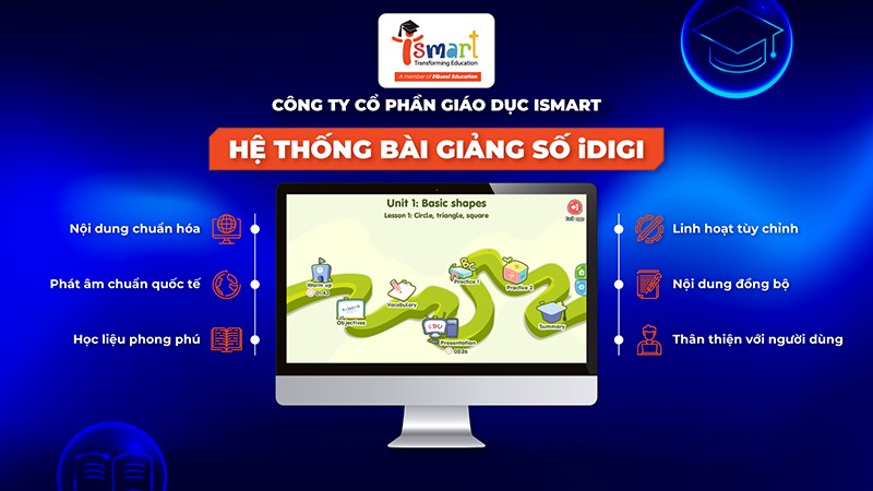 Bài giảng số iDIGI của iSMART là phần mềm dạy tiếng Anh qua Toán và Khoa học được số hóa 100% Bài giảng số iDIGI của iSMART là phần mềm dạy tiếng Anh qua Toán và Khoa học được số hóa 100%