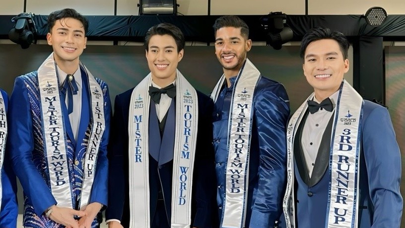 Nguyễn Quốc Trí đoạt giải Á vương 3 cuộc thi Nam vương Du lịch thế giới 2023