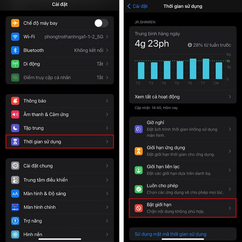 Cách chặn sử dụng dữ liệu di động trên iPhone giúp bạn tiết kiệm data