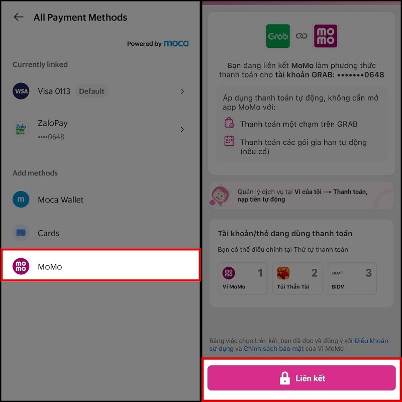 Cách thanh toán Grab bằng MoMo tiện lợi chỉ với vài thao tác đơn giản