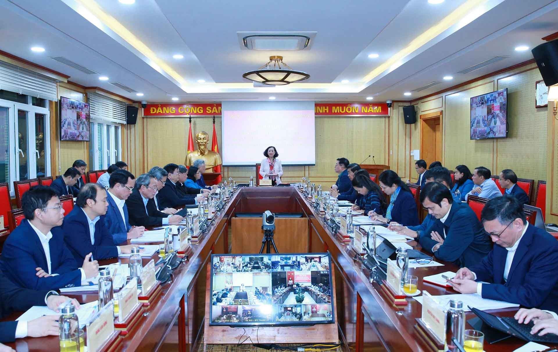 Quang cảnh hội nghị. (Nguồn: TTXVN) Quang cảnh hội nghị. (Nguồn: TTXVN)