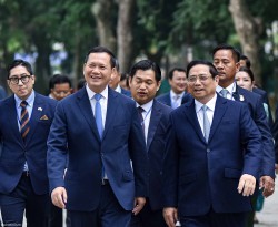 Lễ đón chính thức Thủ tướng Campuchia Hun Manet