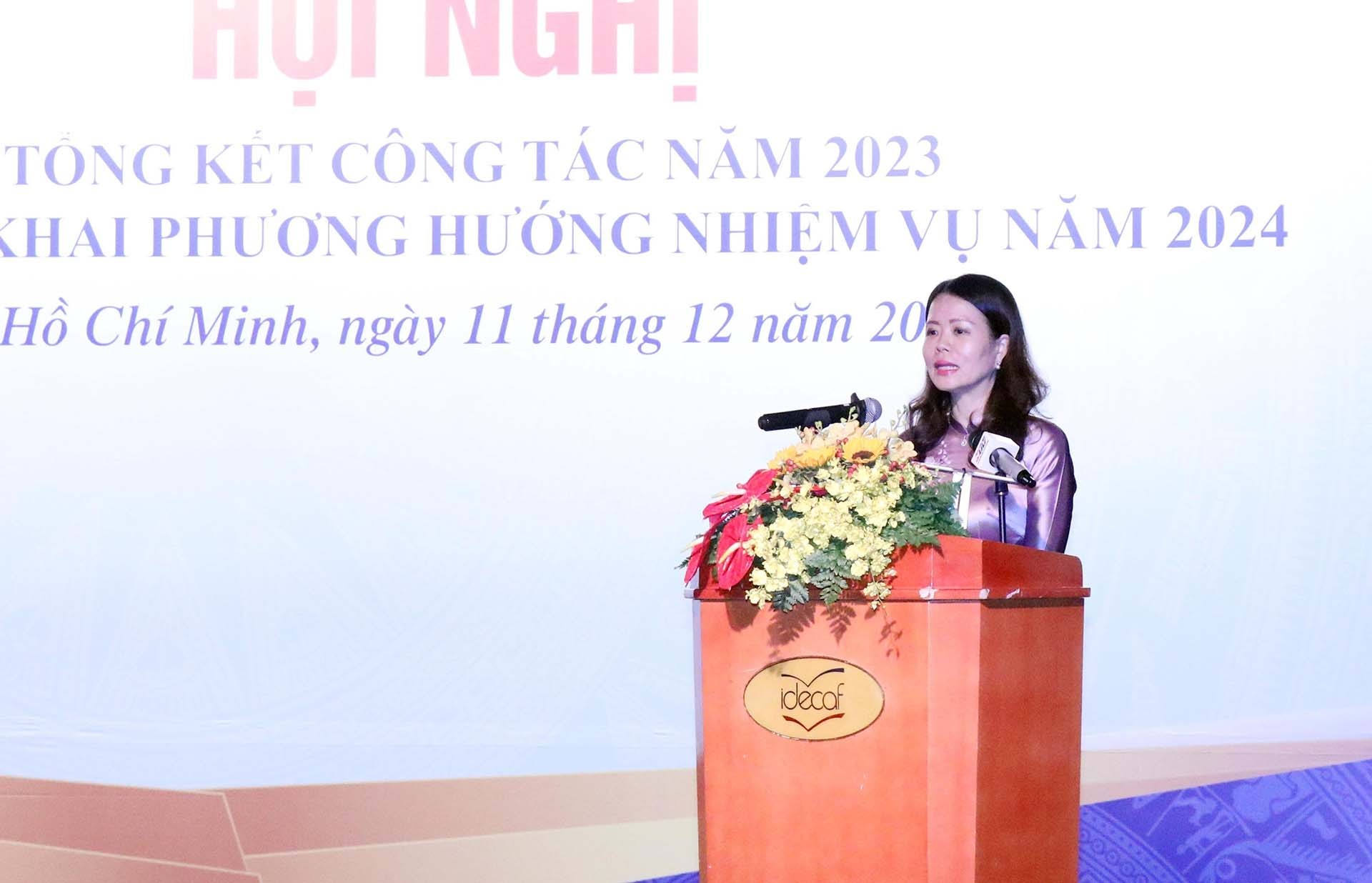 Thứ trưởng Ngoại giao Nguyễn Minh Hằng phát biểu. (Nguồn: TTXVN) Thứ trưởng Ngoại giao Nguyễn Minh Hằng phát biểu. (Nguồn: TTXVN)