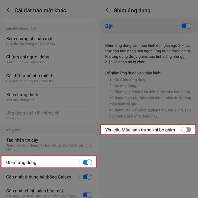 Hướng dẫn cách ghim ứng dụng trên điện thoại Samsung cực tiện lợi Hướng dẫn cách ghim ứng dụng trên điện thoại Samsung cực tiện lợi