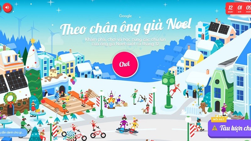 Hướng dẫn cách chơi game Noel trên Google cực thú vị bạn nên thử