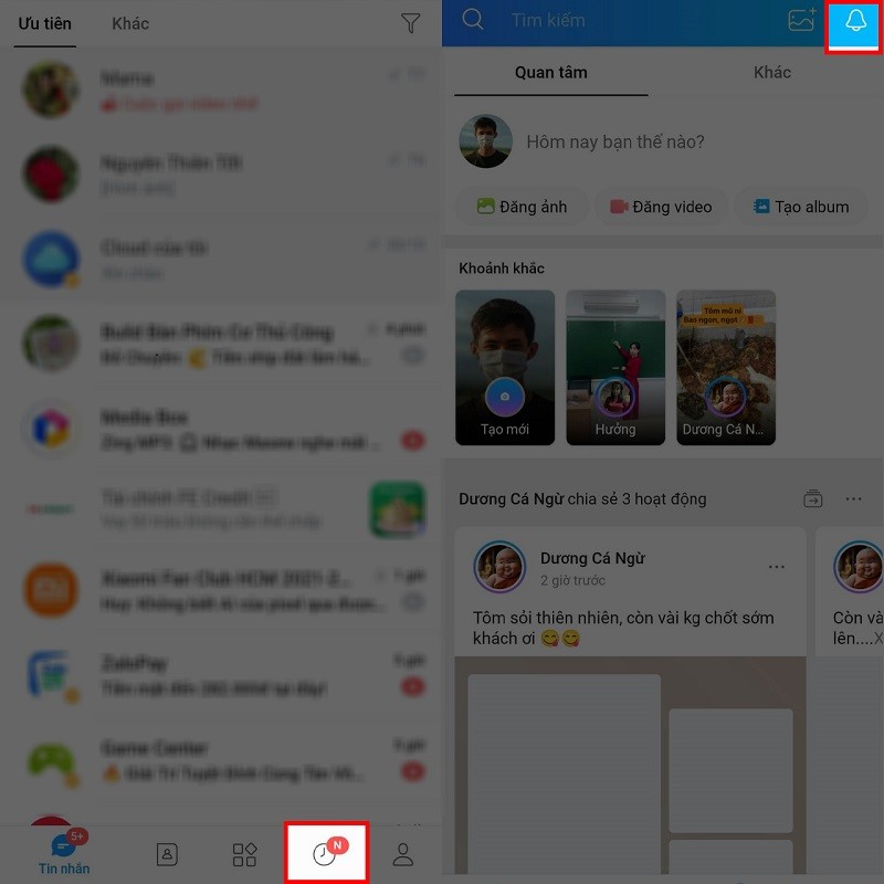 Cách tắt thông báo hoạt động mới của bạn bè trên Zalo nhanh nhất Cách tắt thông báo hoạt động mới của bạn bè trên Zalo nhanh nhất