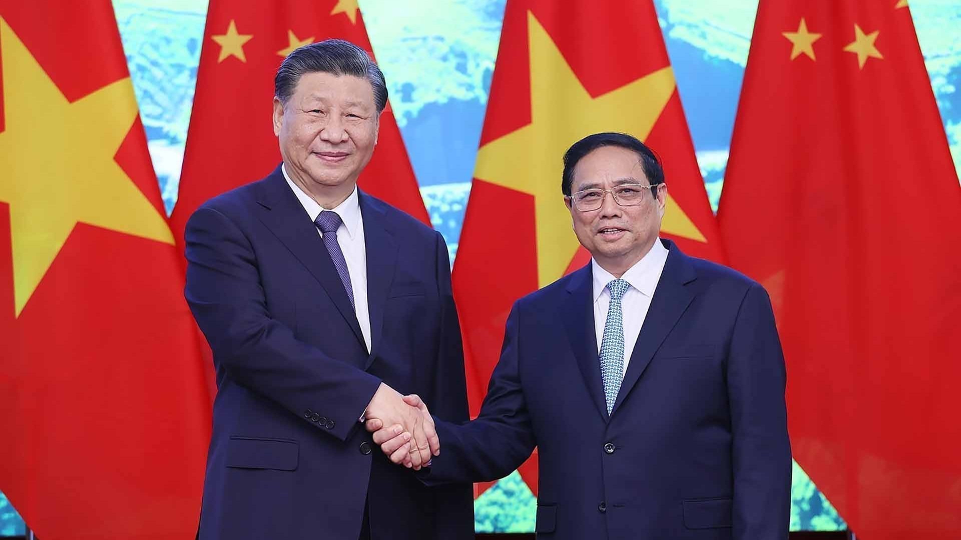 Thủ tướng Chính phủ Phạm Minh Chính hội kiến Tổng Bí thư, Chủ tịch nước Trung Quốc Tập Cận Bình