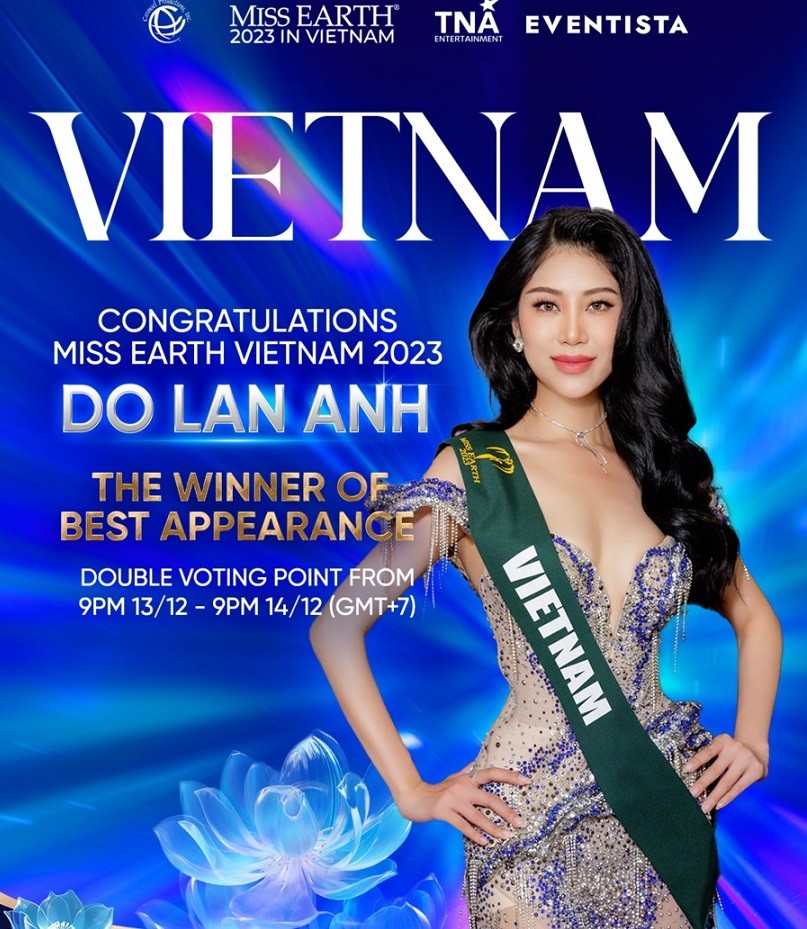 Hoa hậu Trái đất 2023: Hoa hậu Đỗ Lan Anh đoạt giải thưởng Hoa hậu Trái đất 2023: Hoa hậu Đỗ Lan Anh đoạt giải thưởng