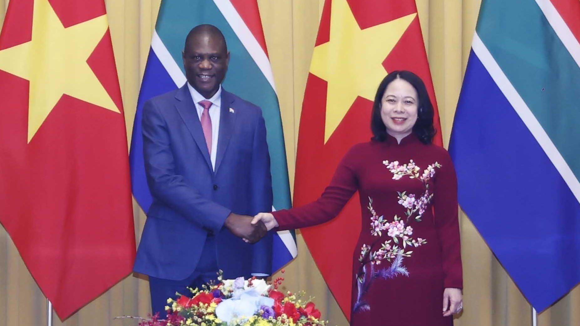 Phó Chủ tịch nước Võ Thị Ánh Xuân hội đàm với Phó Tổng thống Nam Phi Paul Mashatile