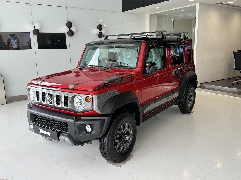 Suzuki Jimny Thunder Edition xuất hiện tại đại lý ở Ấn Độ.