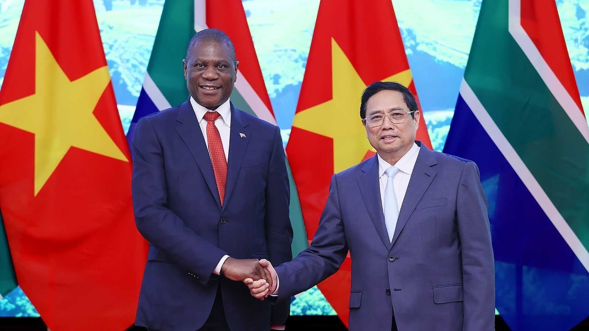 Thủ tướng Chính phủ Phạm Minh Chính tiếp Phó Tổng thống Nam Phi Paul Mashatile