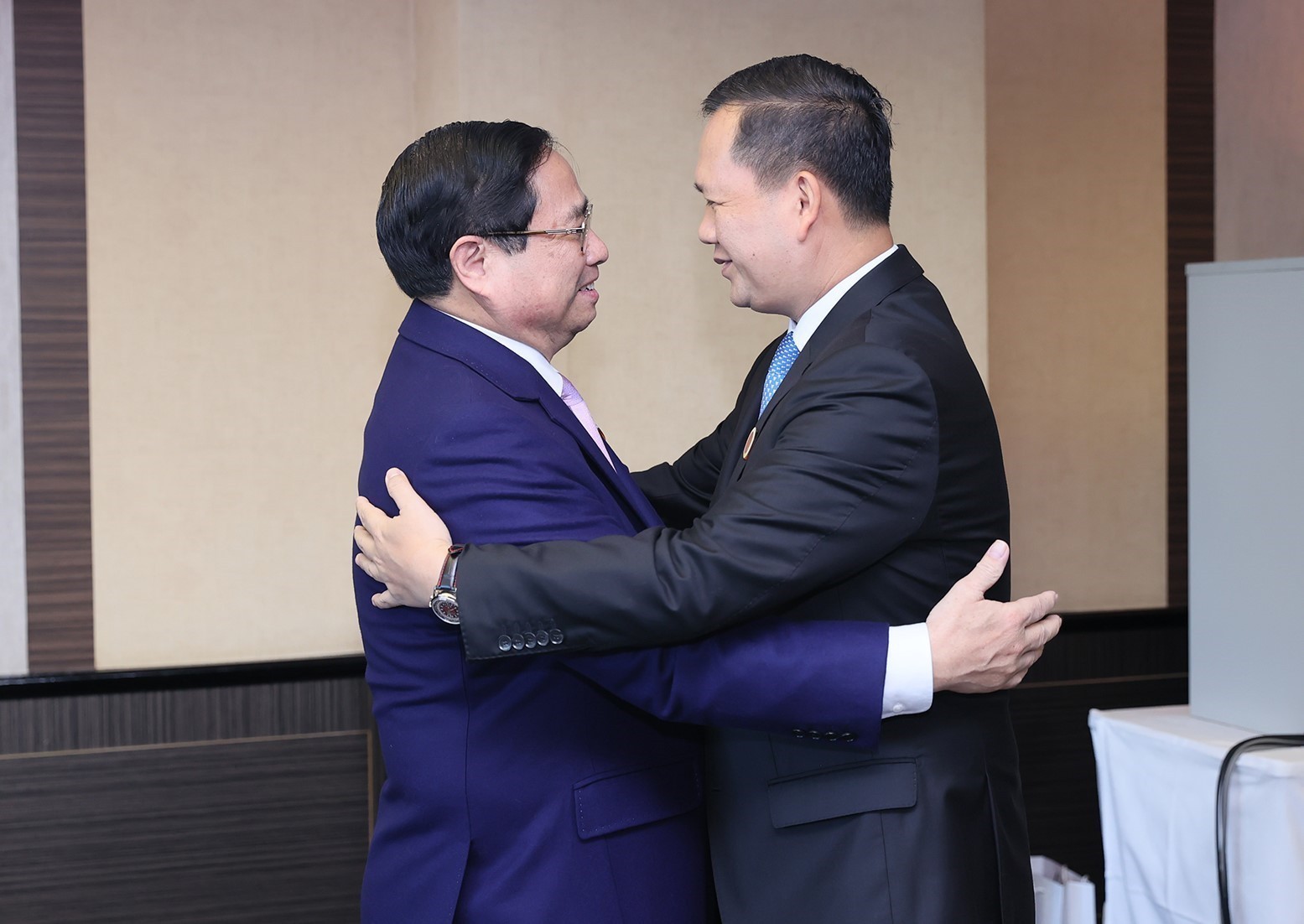 Thủ tướng Phạm Minh Chính gặp Thủ tướng Lào và Campuchia tại Nhật Bản