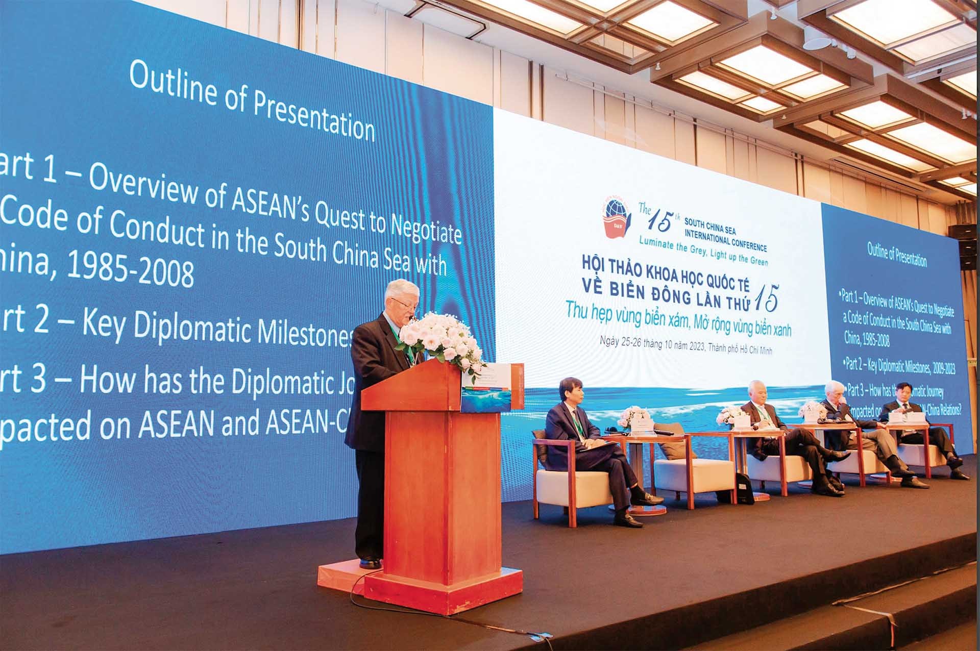 Hội thảo khoa học quốc tế Biển Đông hàng năm quy tụ các chuyên gia hàng đầu khu vực và thế giới. Hội thảo khoa học quốc tế Biển Đông hàng năm quy tụ các chuyên gia hàng đầu khu vực và thế giới.