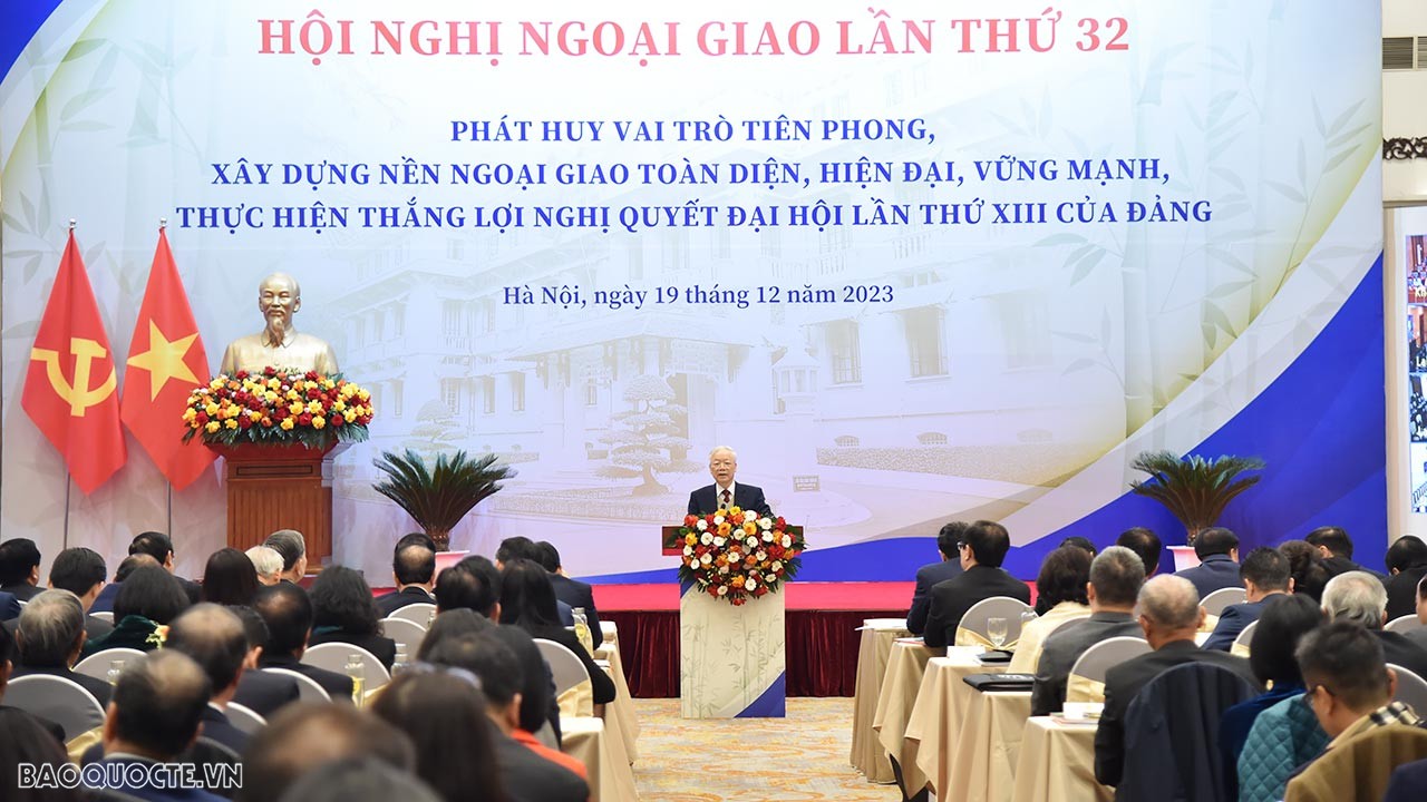[TỔNG THUẬT] Khai mạc Hội nghị Ngoại giao lần thứ 32 - Phát huy vai trò tiên phong, xây dựng nền ngoại giao toàn diện, hiện đại, vững mạnh