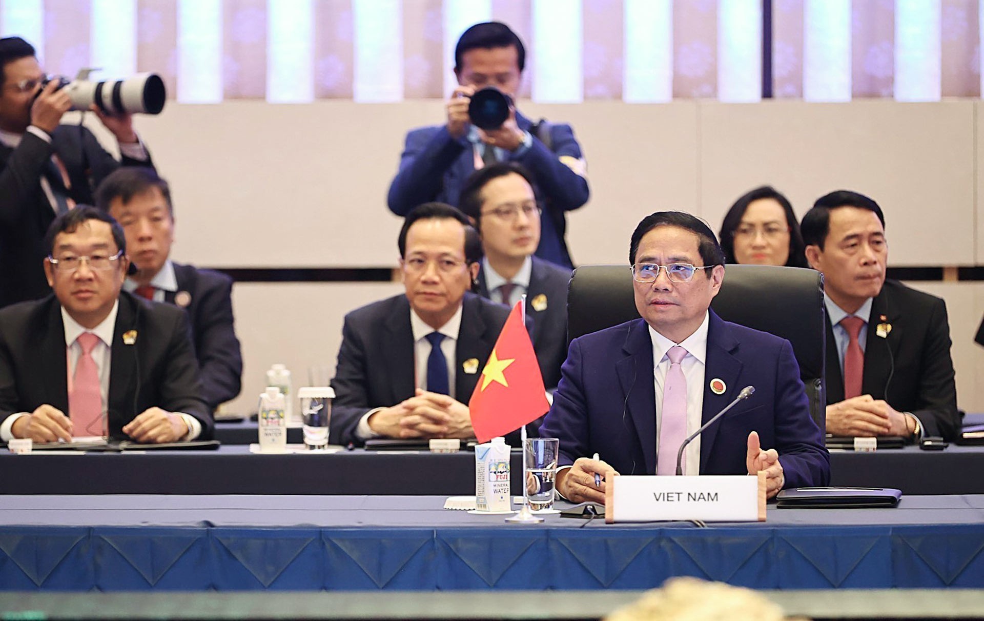 Thủ tương Phạm Minh Chính phát biểu tại Hội nghị cấp cao kỷ niệm 50 năm quan hệ ASEAN-Nhật Bản