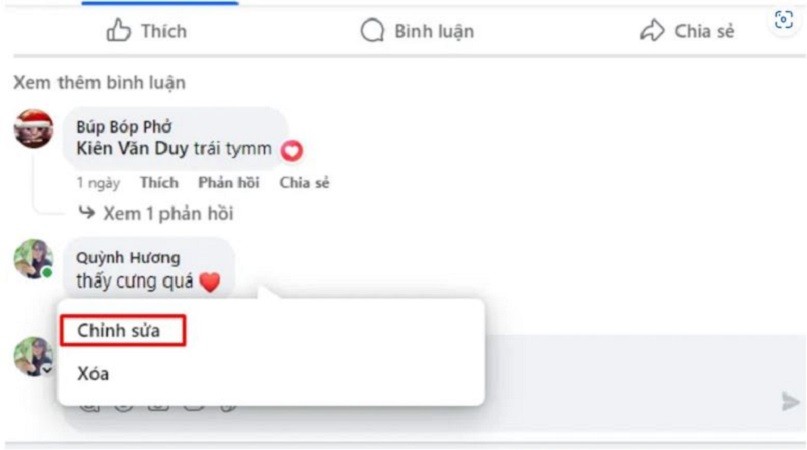 Chỉnh sửa bình luận trên Facebook chỉ với vài thao tác đơn giản Chỉnh sửa bình luận trên Facebook chỉ với vài thao tác đơn giản