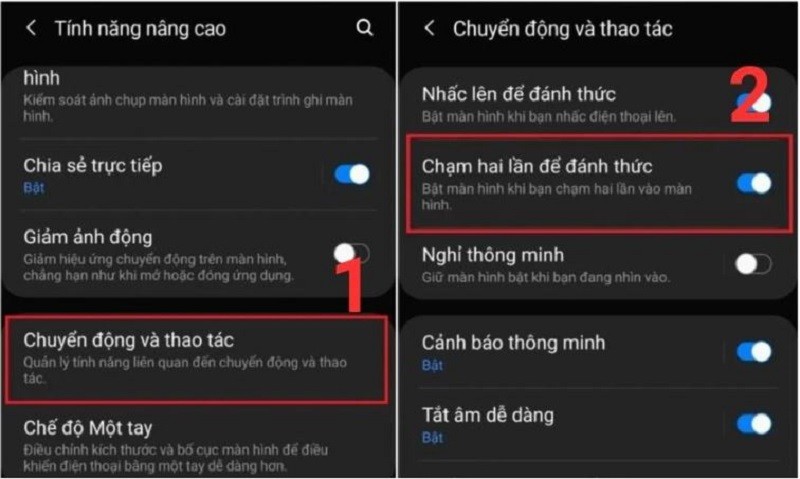 Cách bật chạm 2 lần mở màn hình trên Samsung nhanh chóng, đơn giản Cách bật chạm 2 lần mở màn hình trên Samsung nhanh chóng, đơn giản