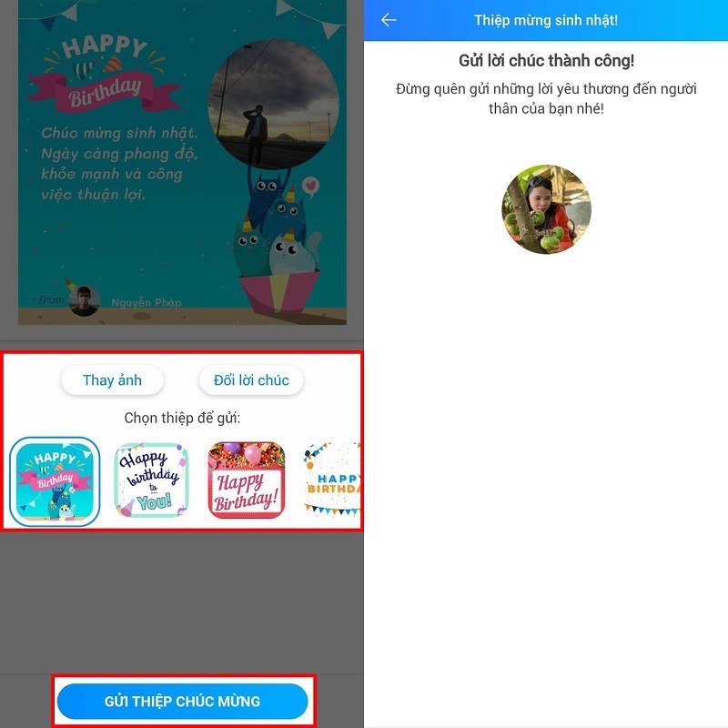 Cách tạo thiệp chúc mừng sinh nhật trên Zalo nhanh nhất Cách tạo thiệp chúc mừng sinh nhật trên Zalo nhanh nhất
