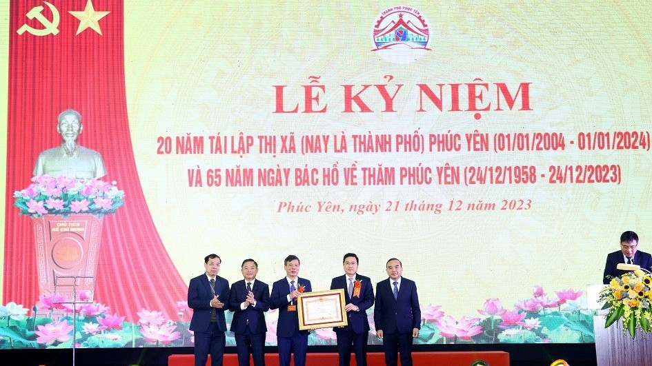 Thành phố Phúc Yên (Vĩnh Phúc) kỷ niệm chặng đường phát triển sau 20 năm tái lập